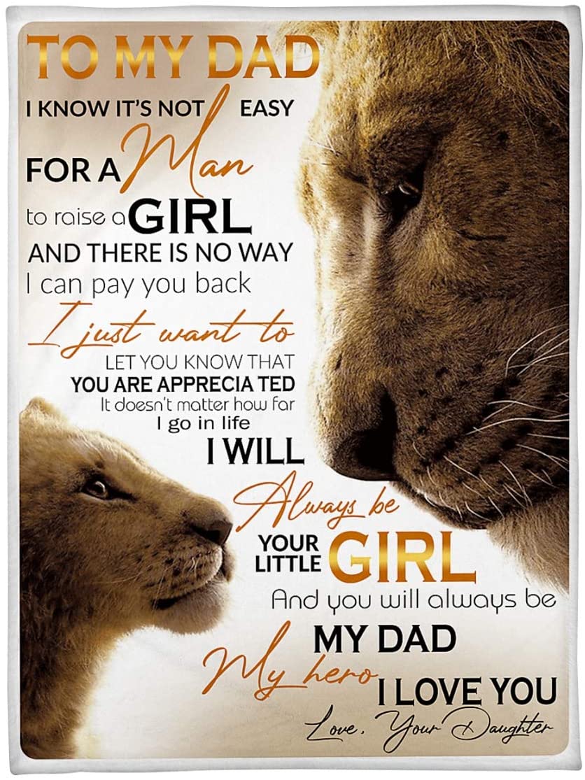 Skitongifts Poster No Frame, To My Dad Loving Father Lion Daughter Gift Hero Dad Vintage, Wall Art, Home Decor Anp237