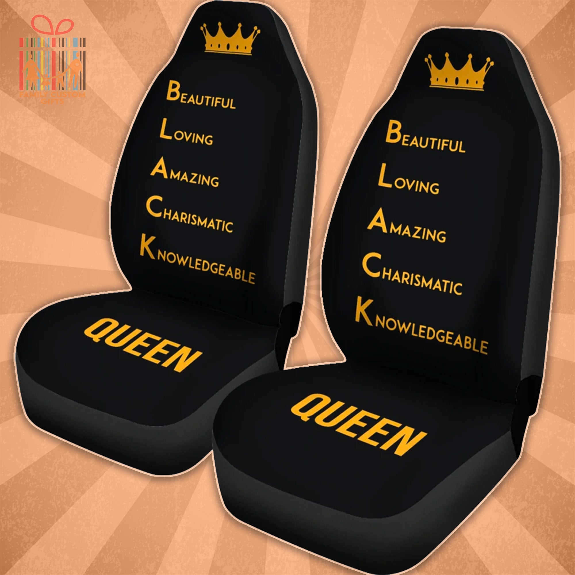 Custom Car Seat Cover Black Queen Seat Covers For Cars