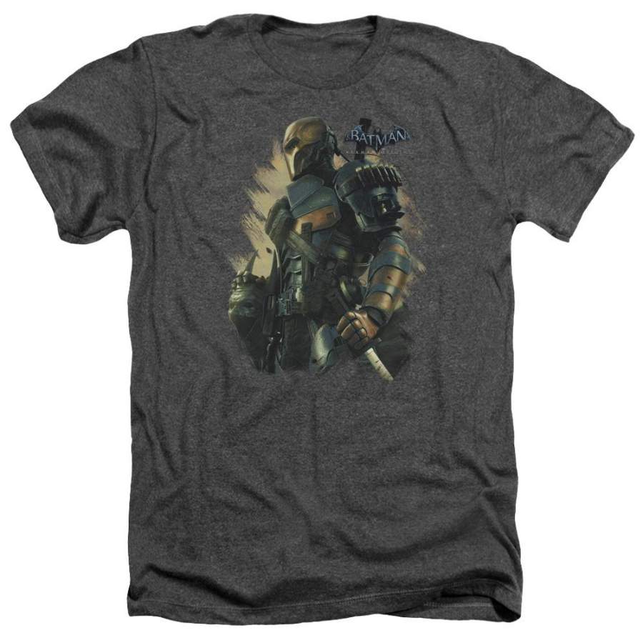 Batman – Arkham Deathstroke Men’s Heather T-Shirt