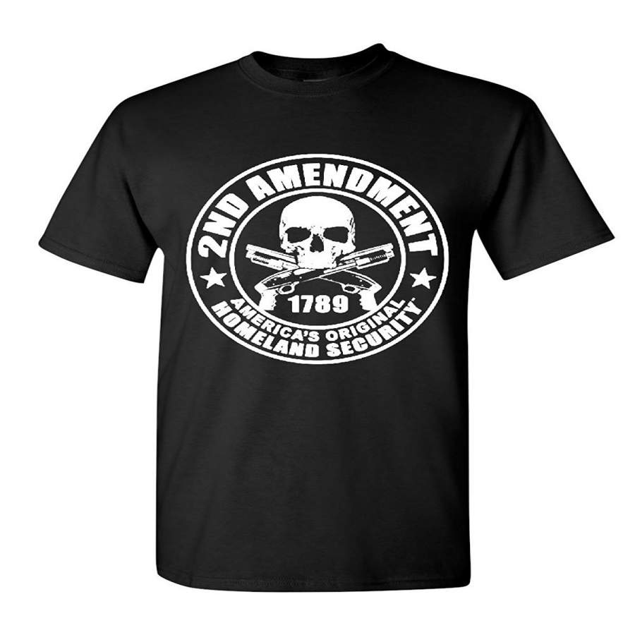 2Nd Amendment T-Shirt Original Homeland Security Tee Shirt Men’S Cotton T-Shirt