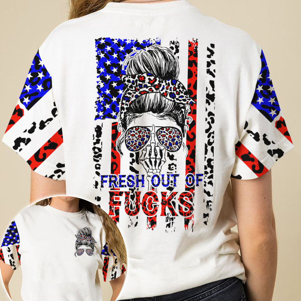 Fresh Out Of F Leopard America Flag All Over Print – Tltr3108212