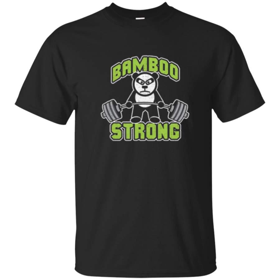 AGR Bamboo Strong – Weight Lifting Panda – Workout T-shirt