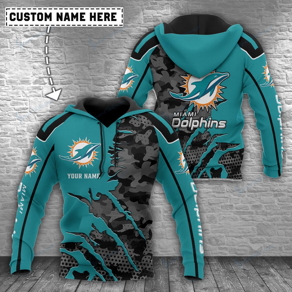 Miami Dolphins Personalized Hoodie Bg559