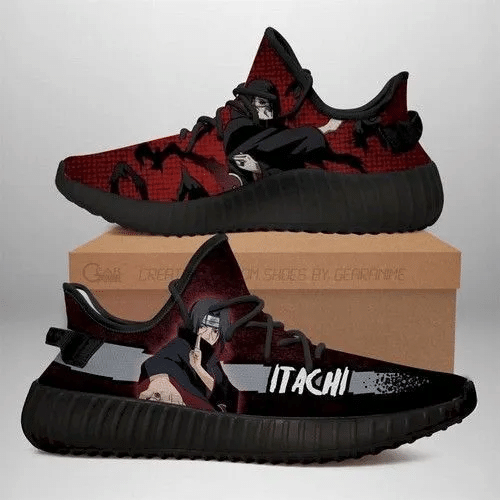 Akatsuki Itachi Yz Sneakers Naruto Shoes Anime Yeezy Sneakers Sho