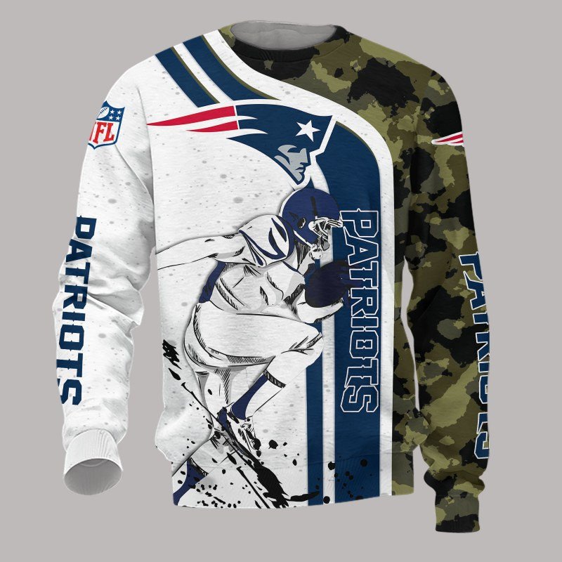 New England Patriots White Camo Gift For Fan Ugly Wool Sweater Christmas