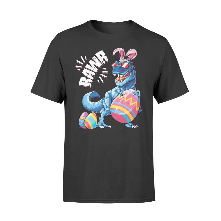 Easter Bunny Dinosaur T rex Eggs Boys Kids Girl Rawr T Shirt