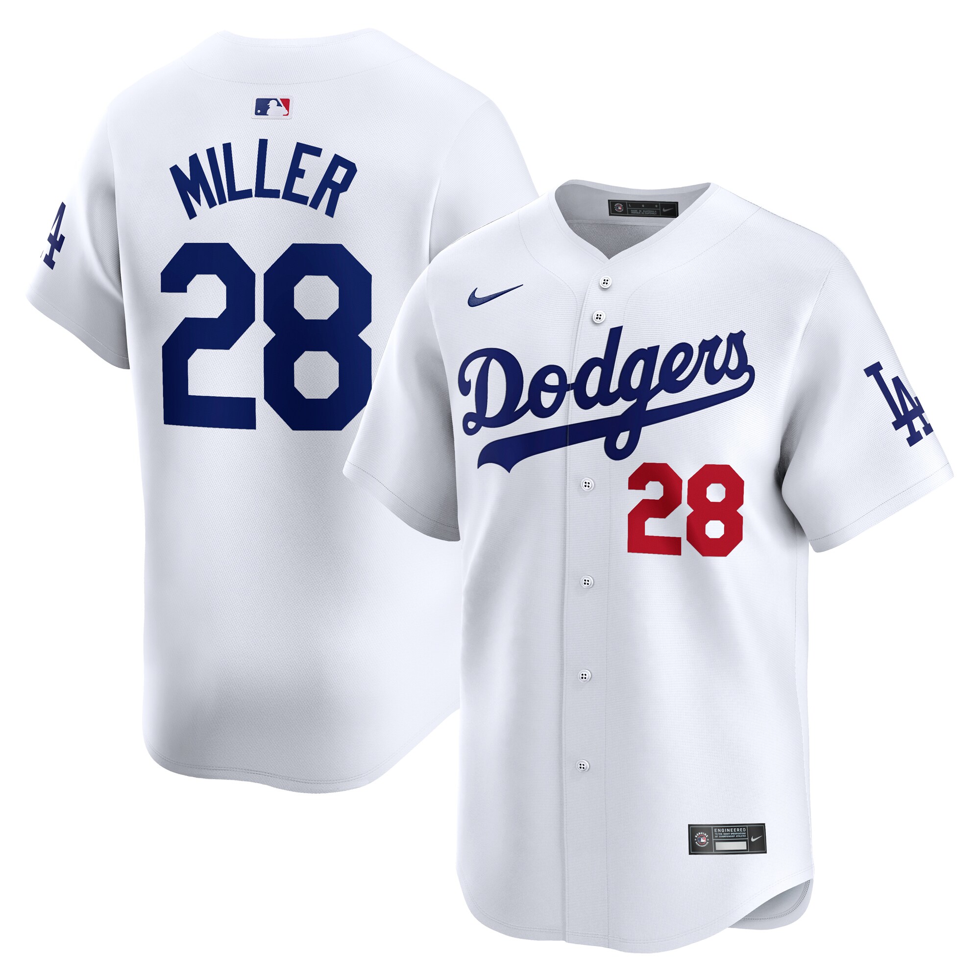 Bobby Miller Los Angeles Dodgers Home Limited Player Jersey – White