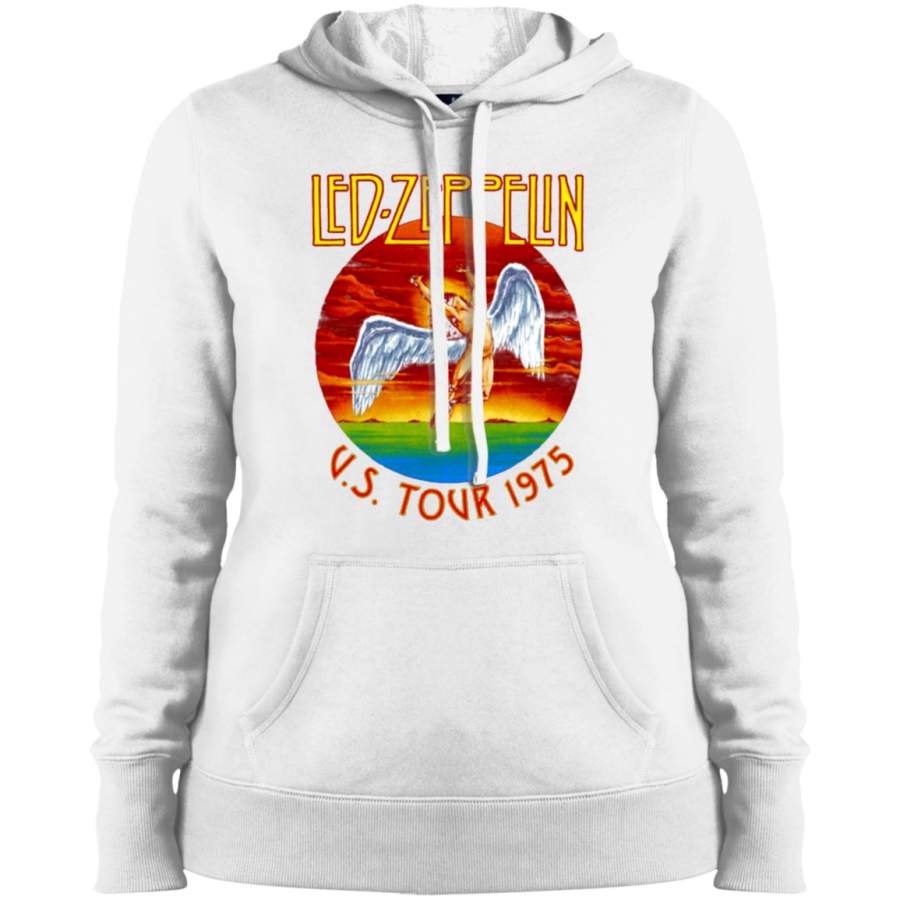 Led Zeppelin Unisex-Adults Official Swan Songs 1975 Album Ladies’ Pullover Hoodie