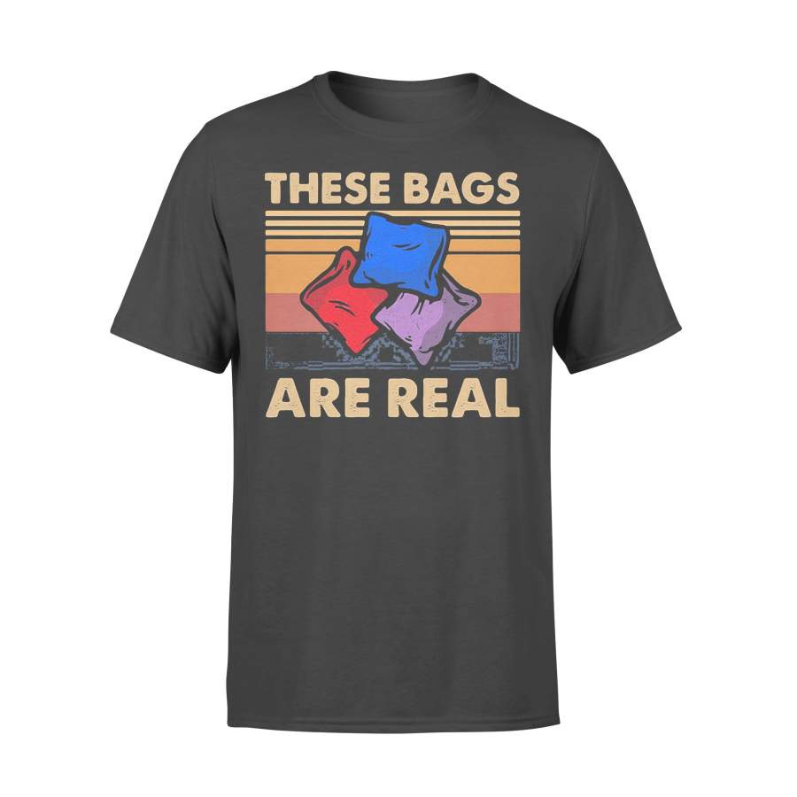 Cornhole These Bags Are Real Vintage Retro T-shirt