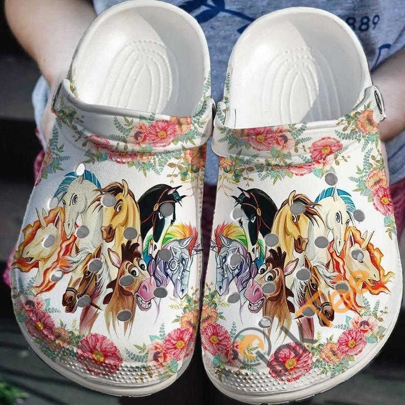 Colorful Horse clog Shoes