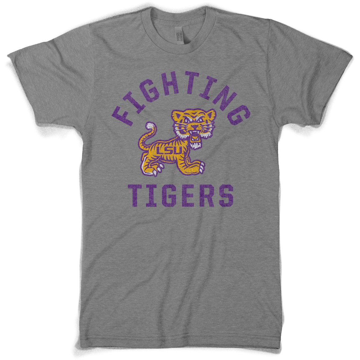 Lsu Tigers Highland & State Mini Fighting Tigers Tri-Blend T-Shirt – Grey