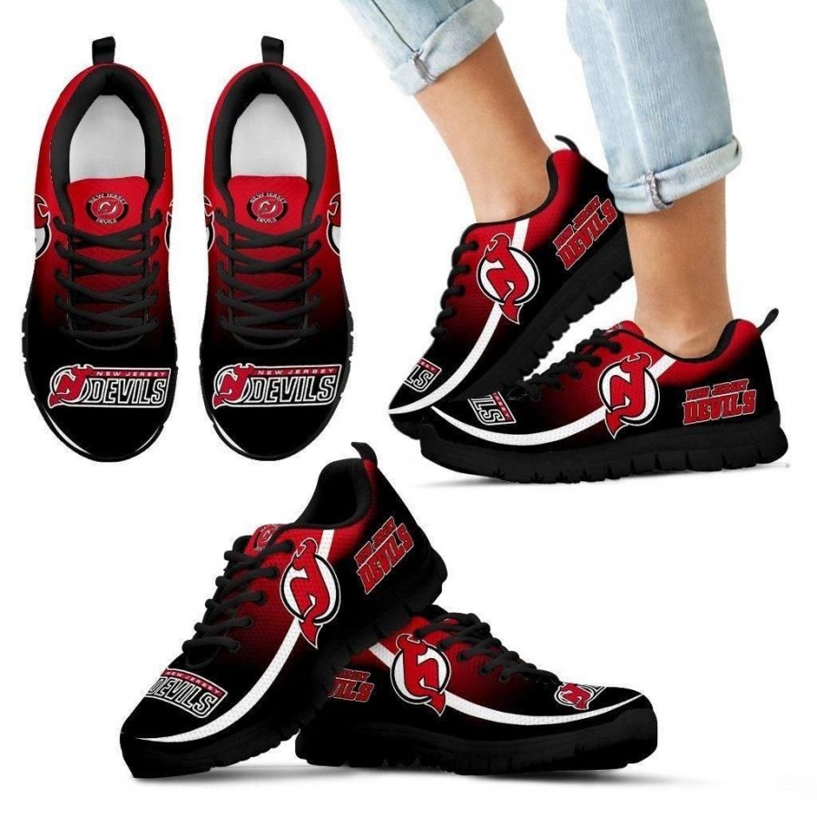 Mystery Straight Line Up New Jersey Devils Sneakers #605