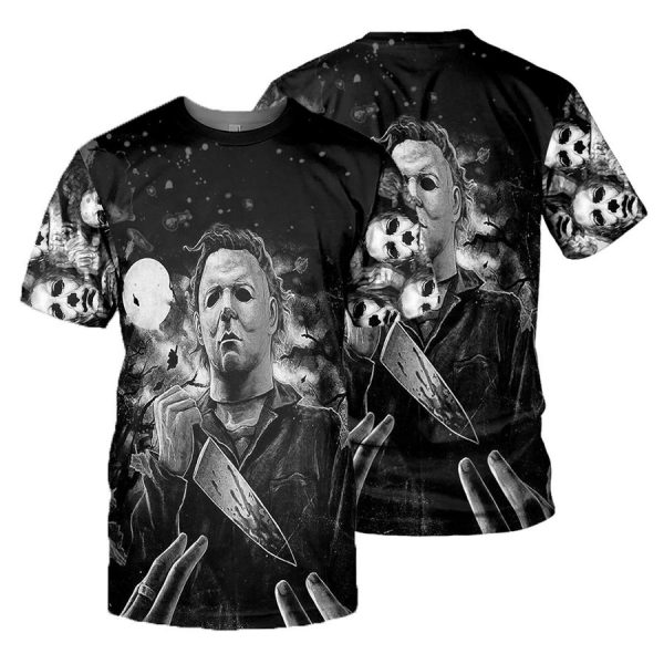 Michael Myers Scary Night 3D Tshirt Chm