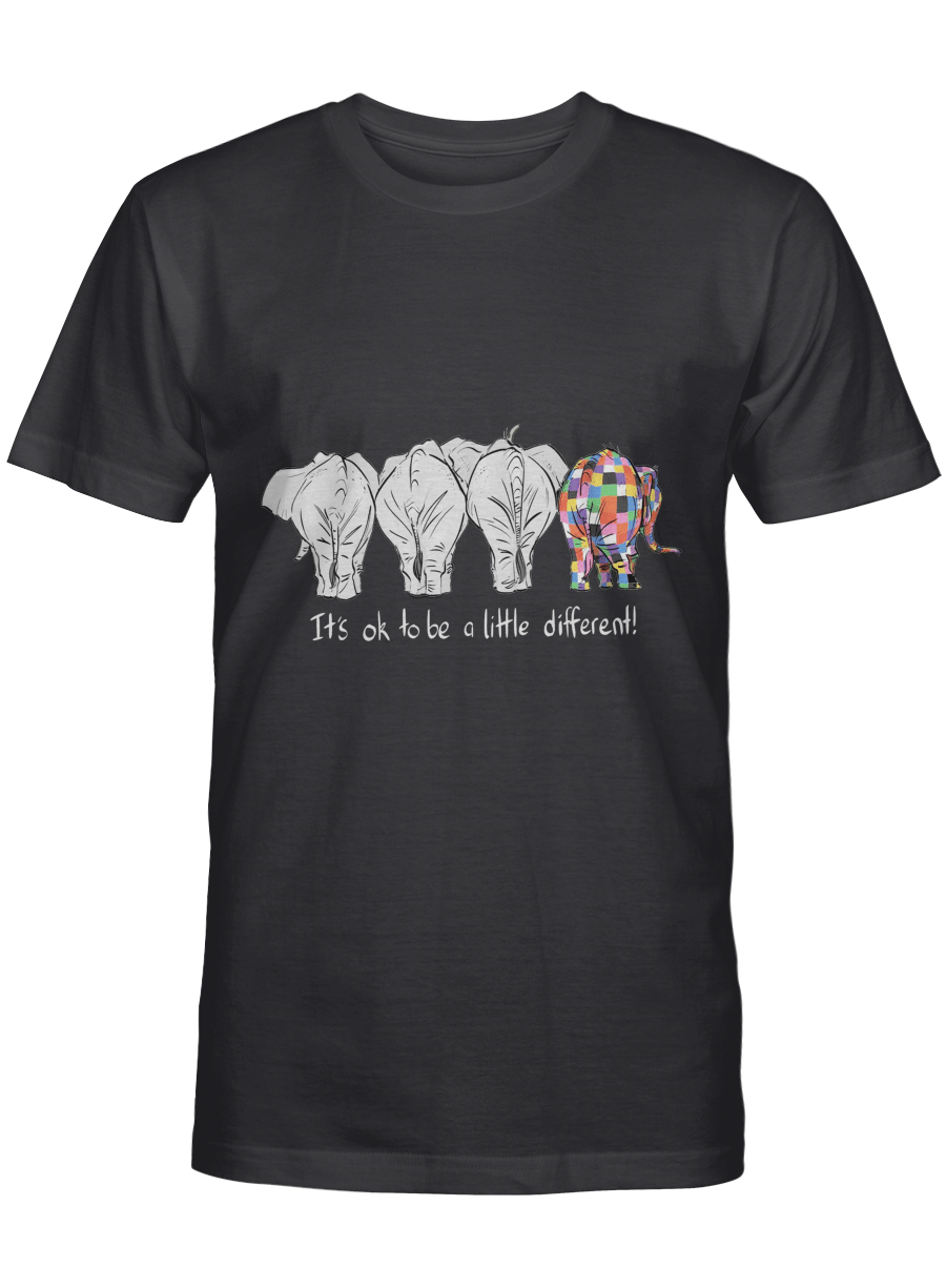 It’s Ok To Be A Little Different! – Elephant T Shirt