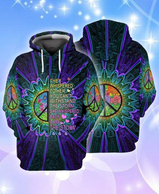 Hippie Peace I Am The Storm 3D All Over Print Shirts For Men & Women, Gift For Hippie Soul, Hippie Lover