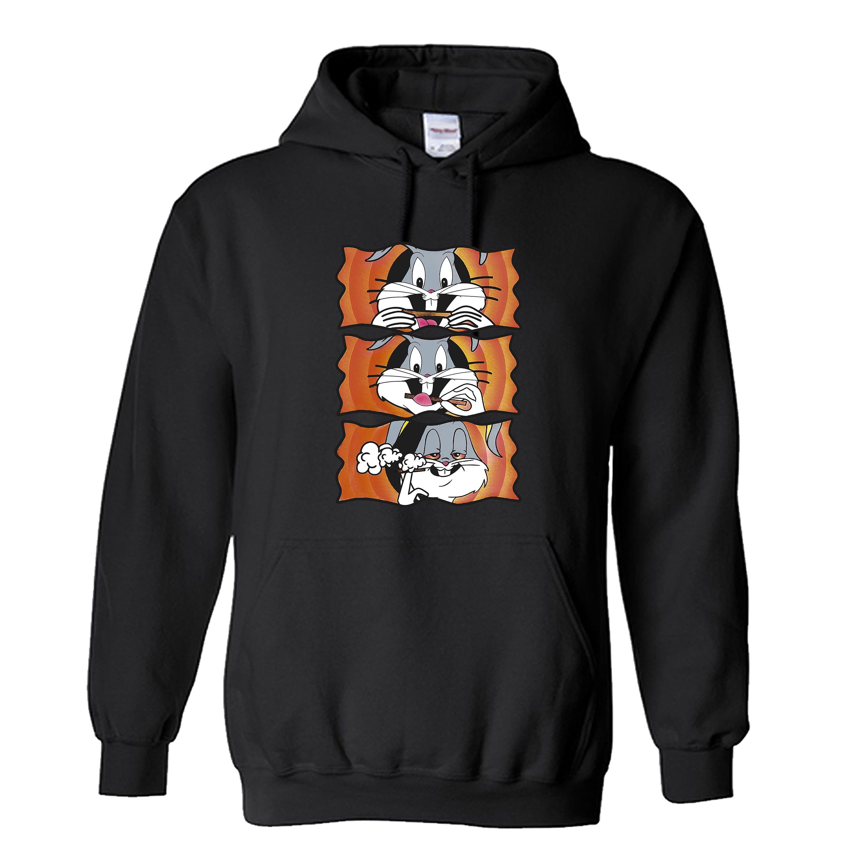 Bugs Bunny Rolling and Smoking Unisex Hoodie