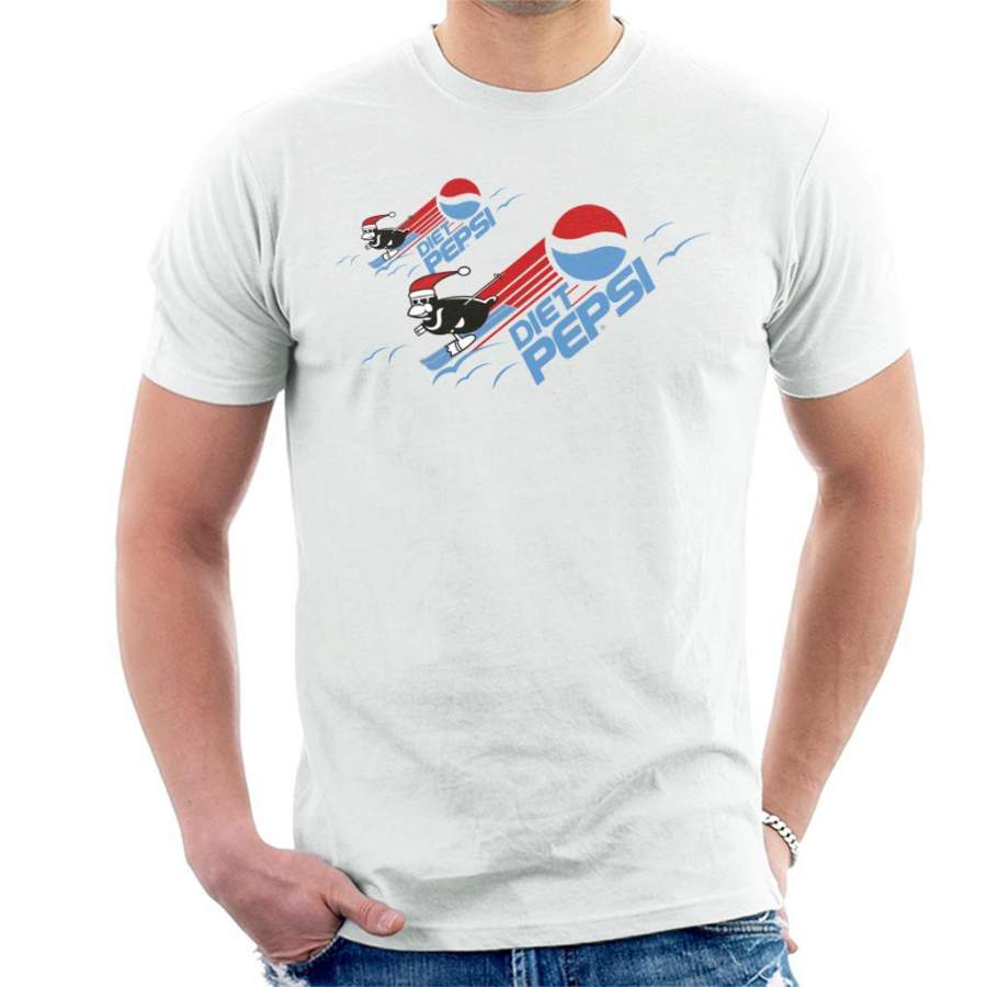 Pepsi Christmas Ski Penguins Men’s T-Shirt