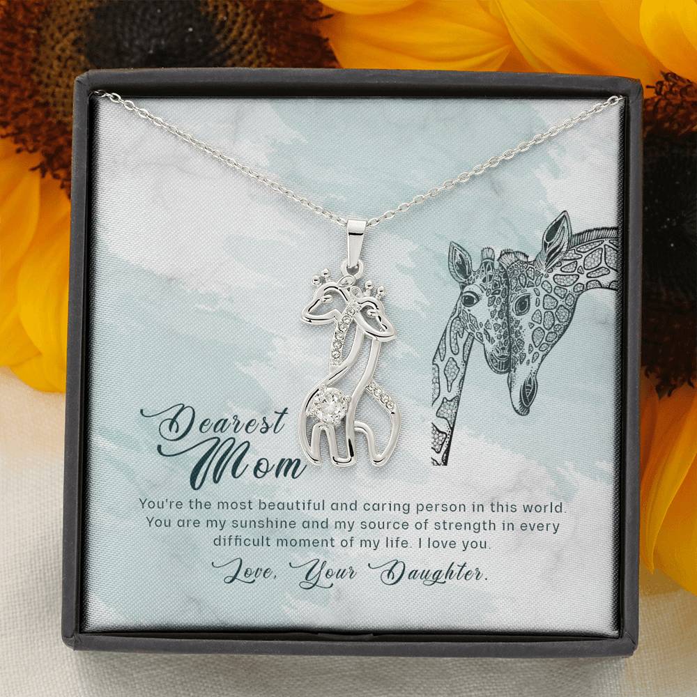 Graceful Love Giraffe Necklace – Mother’S Day