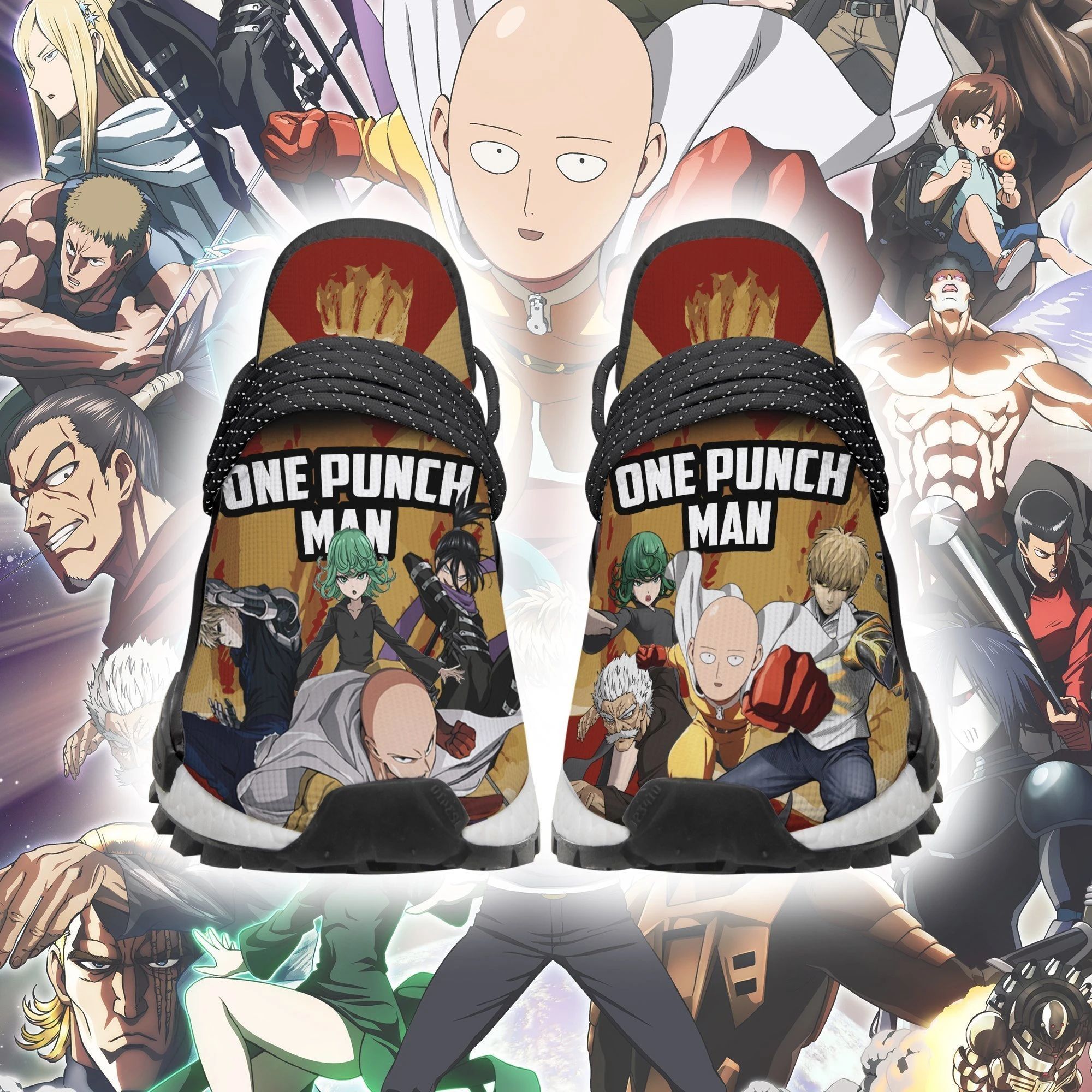 One Punch Man Shoes Characters Custom Anime Sneakers Unisex Men Women