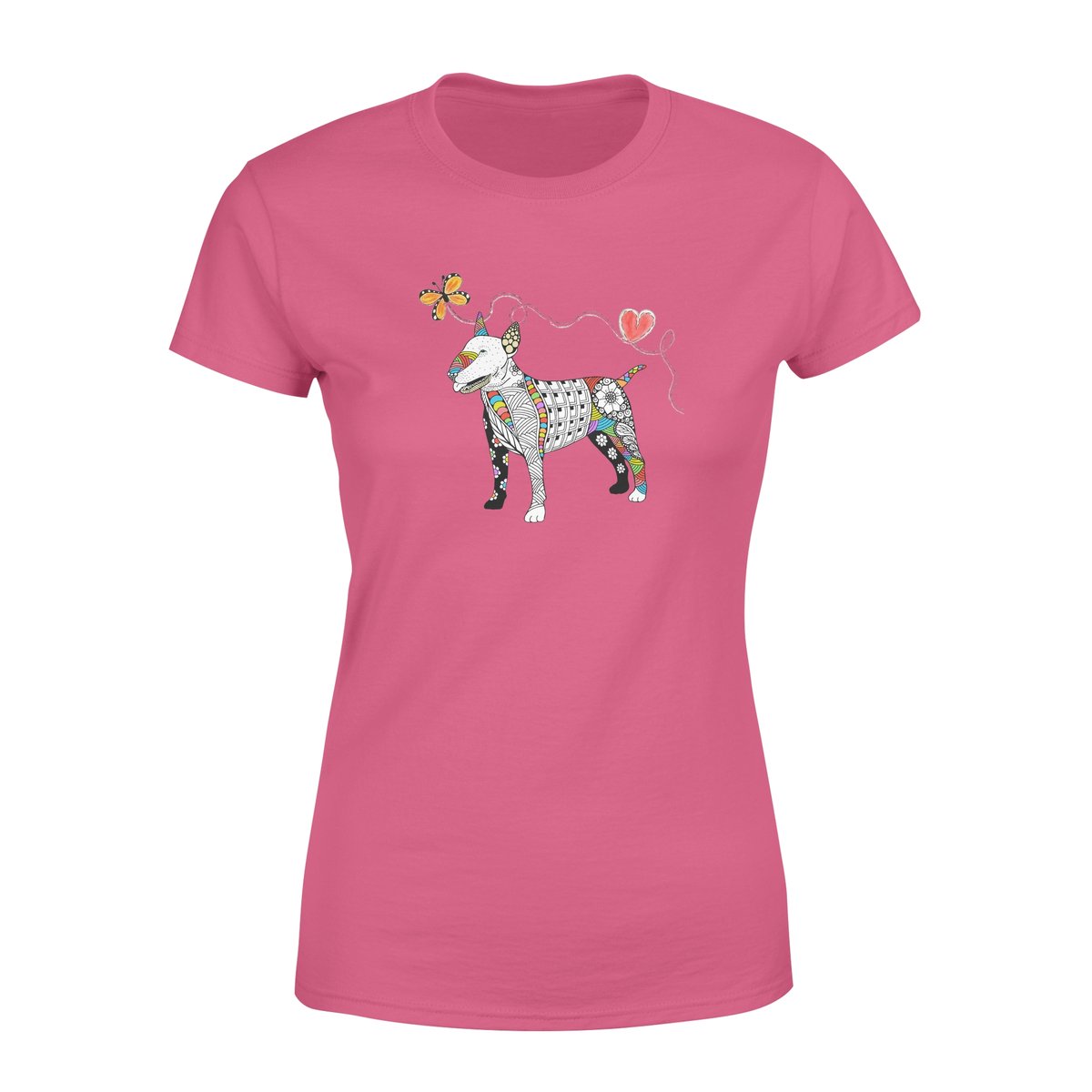 Zentangle Rainbow Bull Terrier – Standard Women’S T-Shirt, Gift For Dog Lover, Gift For Bull Terrier Lover T-Shirt Hoodie All Color Size S-5Xl