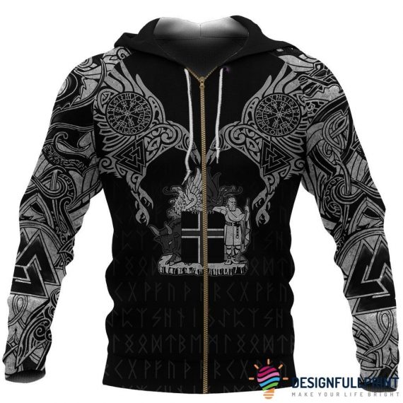 Viking Gift Viking American Lover Viking Zip Up Hoodie Iceland Coat Of Arms Odin S Hoodie Hg Zip Up