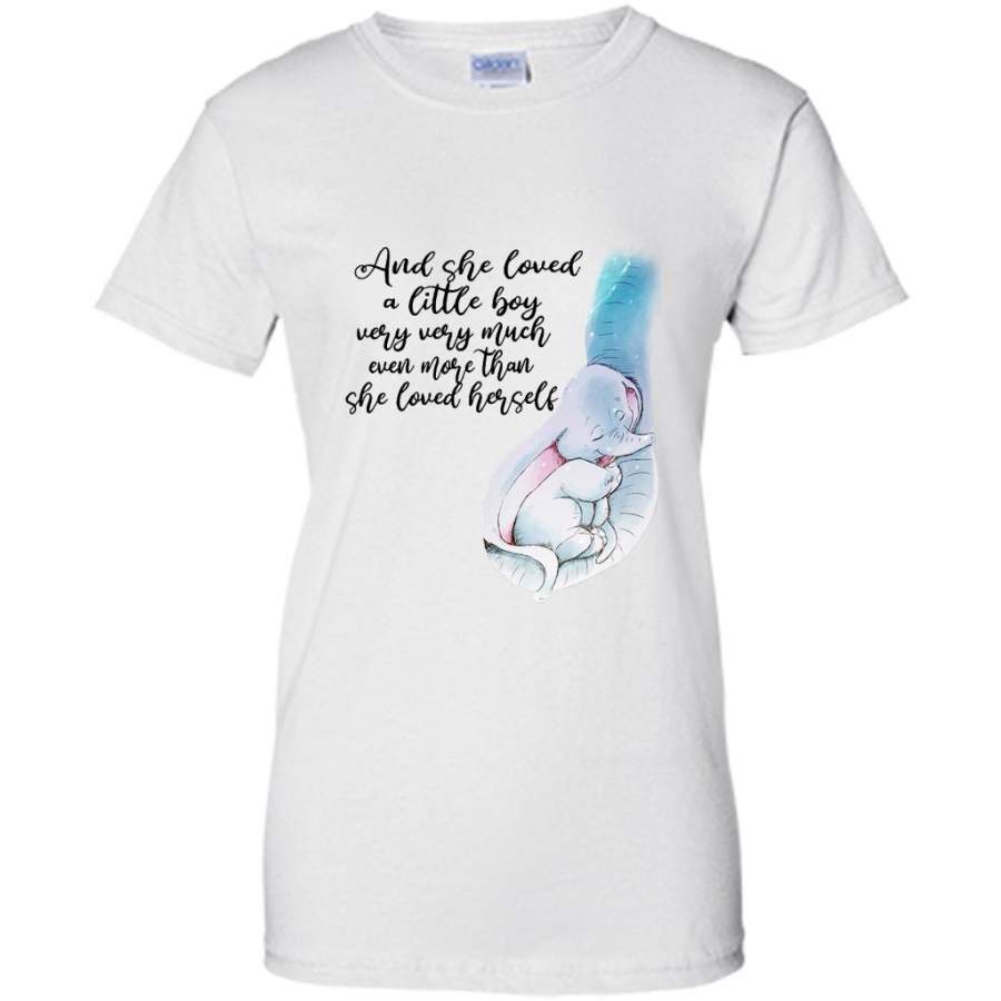 And She Loved A Little Boy Very Very Much Even More Than She Loved Herself, Elephant Design, Mother’s Day Gift – Gildan Women Shirt