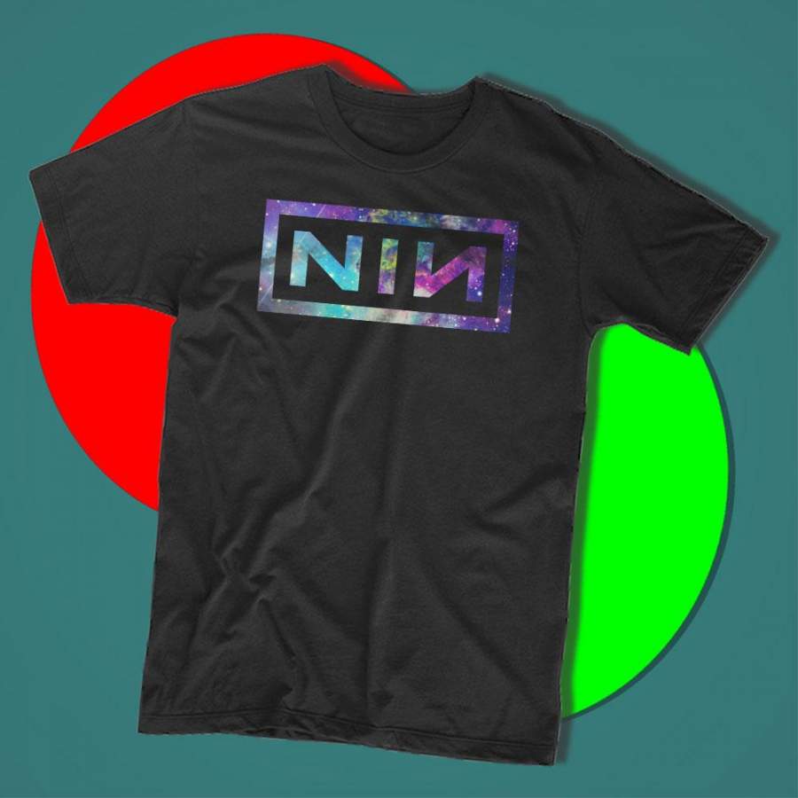 Nine Inch Nails Logo Galaxy Fox Men’S T Shirt