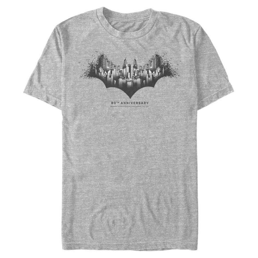 Batman 80th Anniversary – DC Comics: Batman Heather Grey T-Shirt