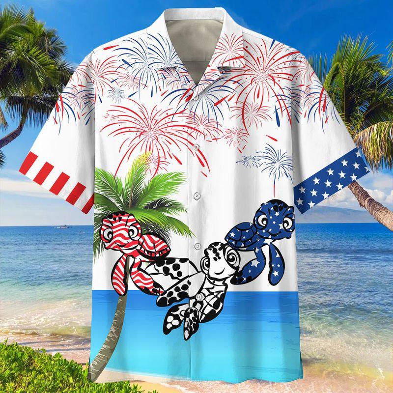 Turtles Independence Hawaii Shirt Unisex Adult Ha4475