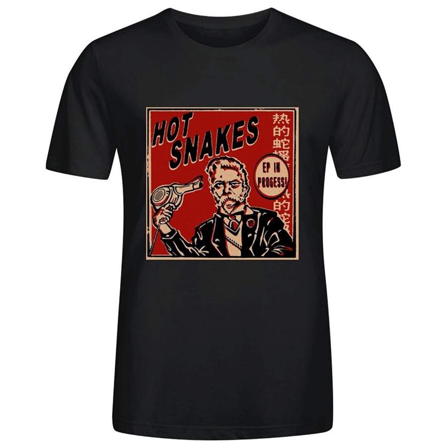 Fashion Men’s T-Shirt Hot Snakes Ep In Progress Mens Grey Tee Shirts Men Cotton T Shirt