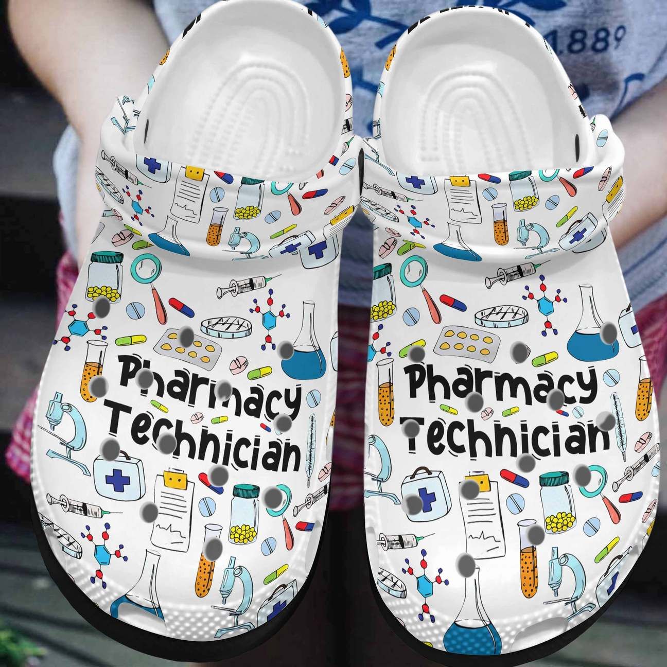 Pharmacy Personalized Clog Custom Clogs Comfortablefashion Style Comfortable For Women Men Kid Print 3D Pharmacy Technician