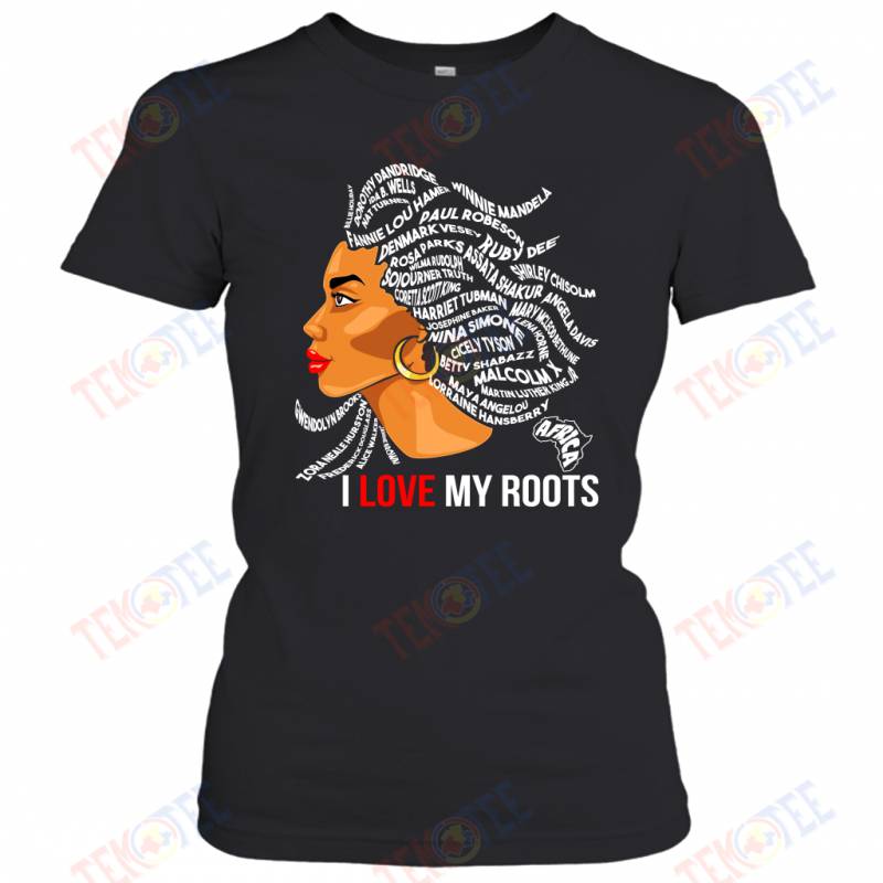 Temotee I Love My Roots African American Black People Afro Pride TMT159