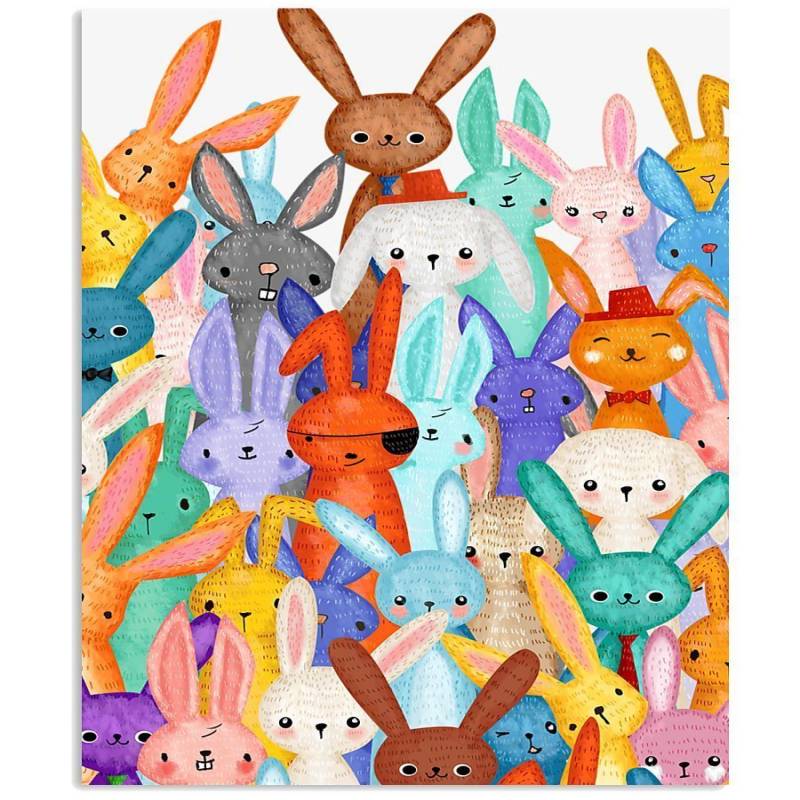 Rabbit Multi Gifts For Rabbit Lovers Vertical Poster