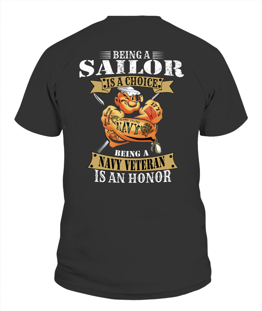 Being A Sailor Is A Choice Unisex T Shirt | Full Size | Adult | Black | K2601