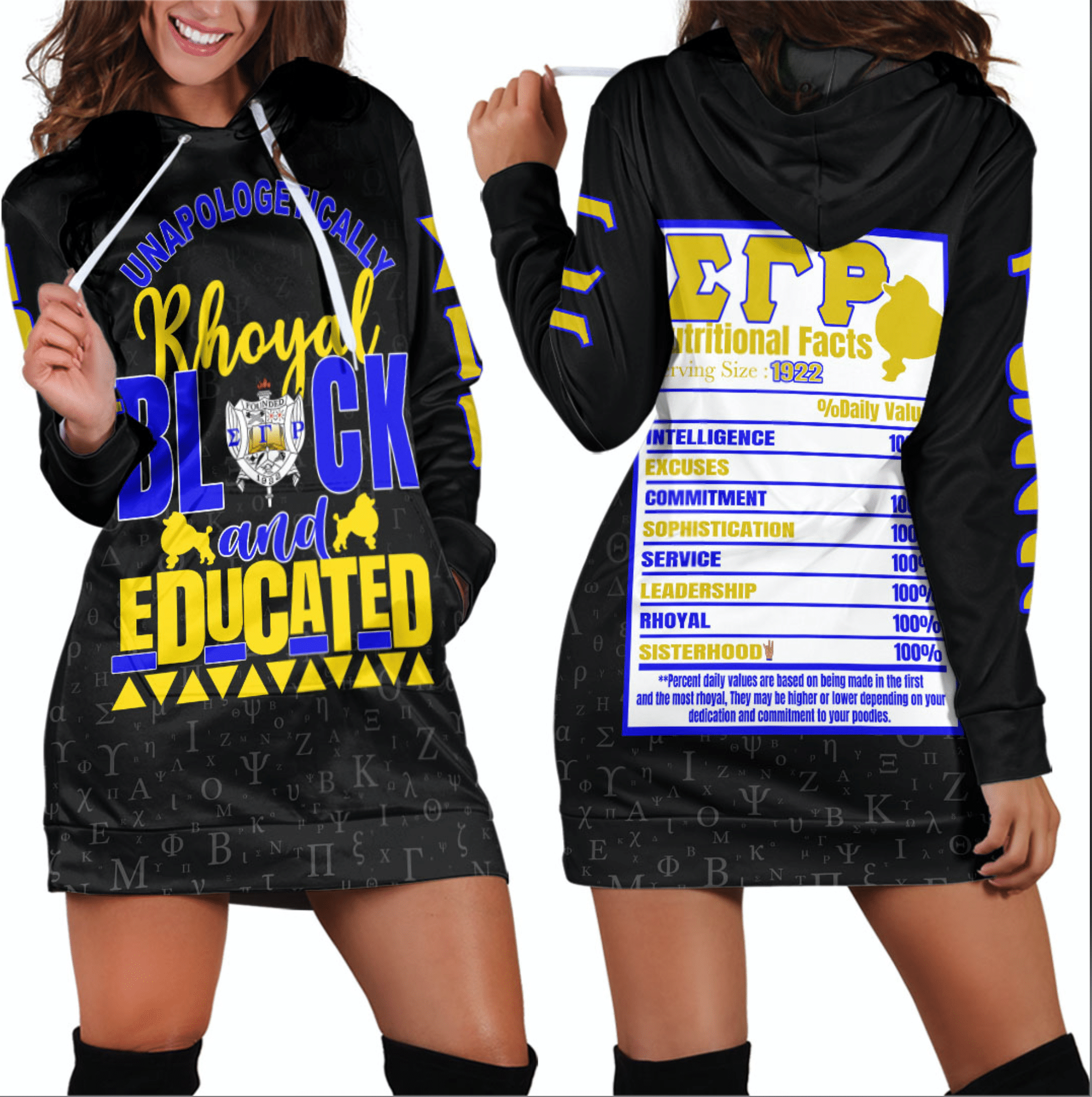 Wonder Print Dress – Sigma Gamma Rho Hoodie Dress