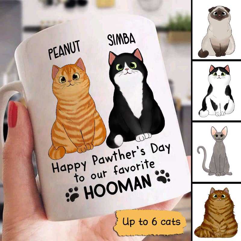 Happy Pawther‘S Day To Favorite Hooman Personalized Mug