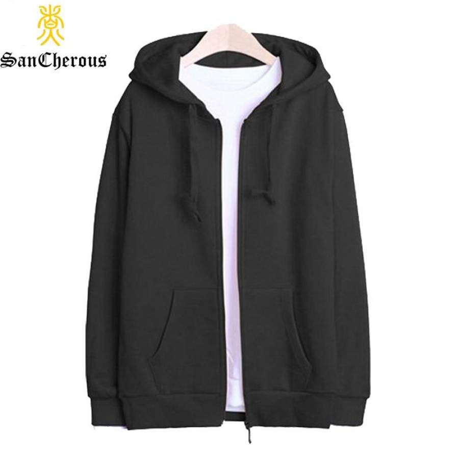 2019 New Arrival Candy 14 Colors Men Women Couple Sweatshirt Casual Cotton Zip Hoodies Solid Hooded Loose Tops Size XS-3XL