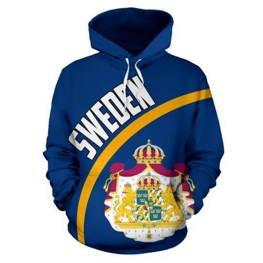 Sweden Hoodie Wave Flag NNK 012