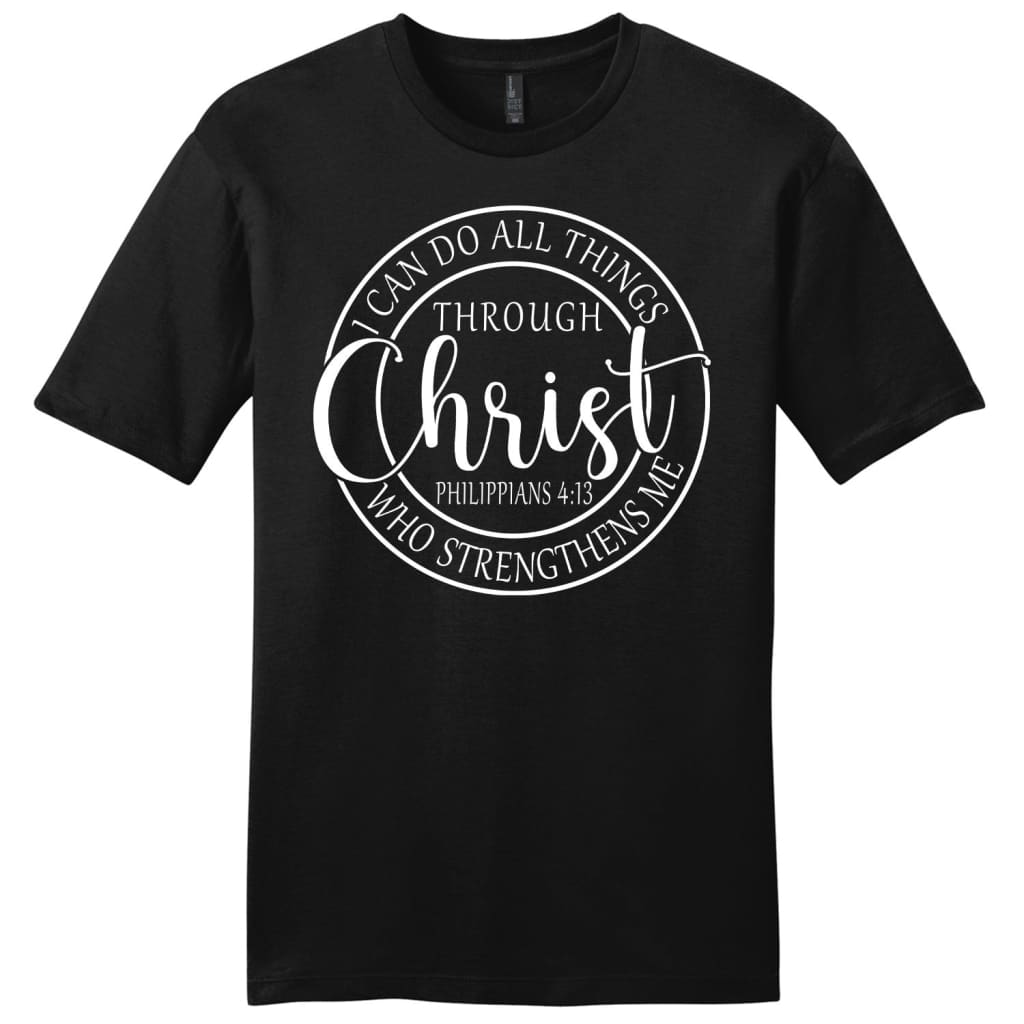 Philippians 4:13 Shirt: I Can Do All Things Through Christ Men’S Christian T-Shirt