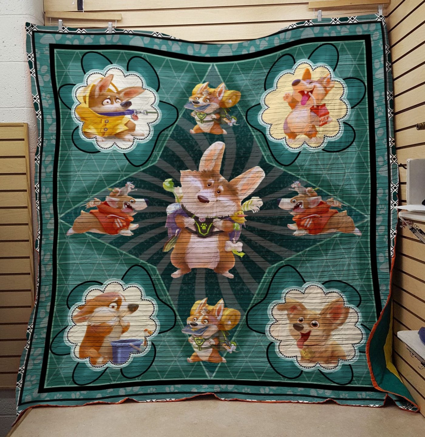 CORGI 203028 3D Customized Quilt Blanket ESR438