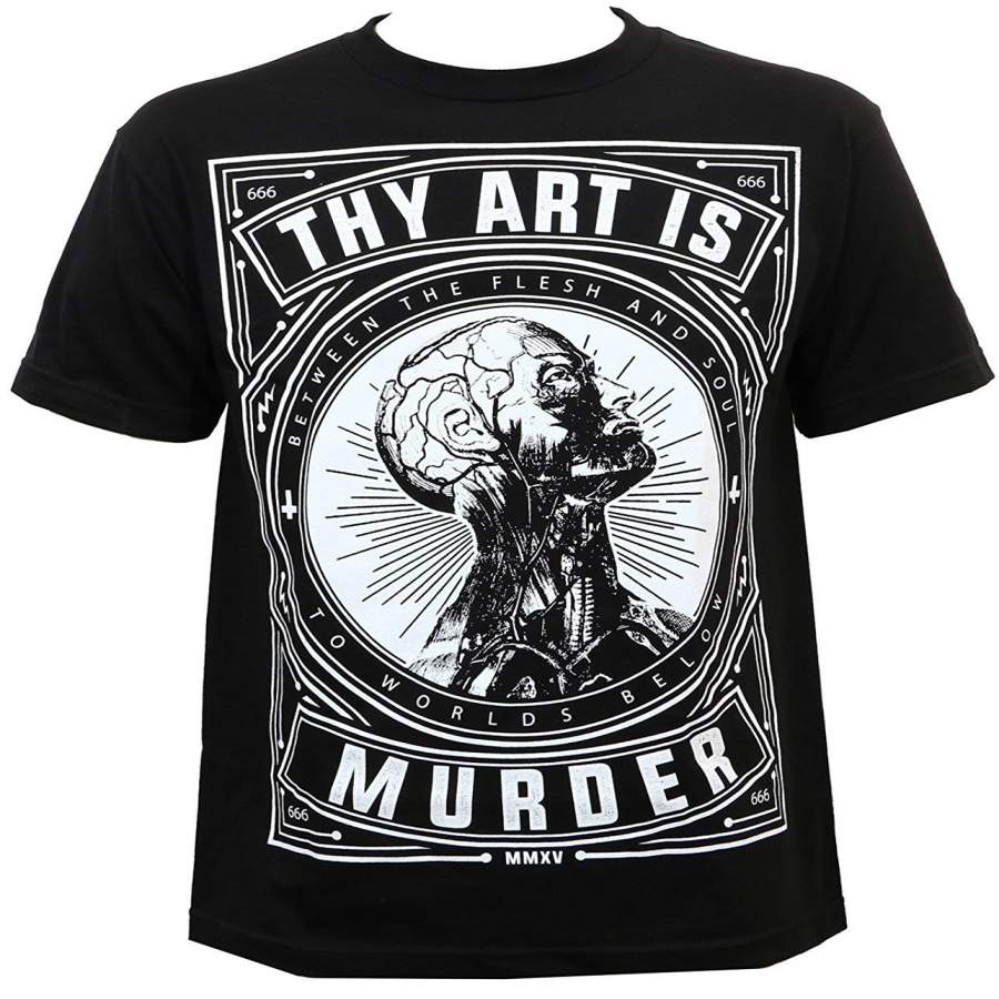 Thy Art Is Murder Men’S Flesh And Soul T-Shirt Black Summer Cotton Fashion T Shirt