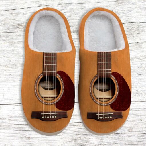 Acoustic Guitar Slippers For Guitar Lovers, 3D Slippers