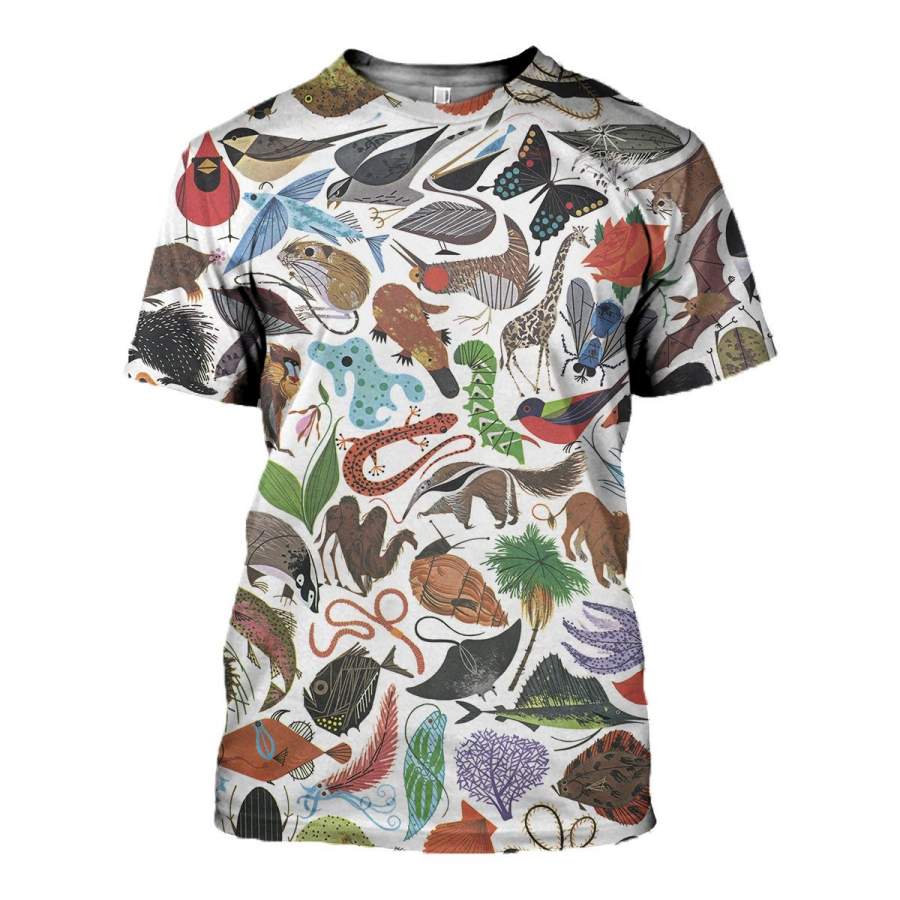 3D All Over Printed Animal Shirts And Shorts