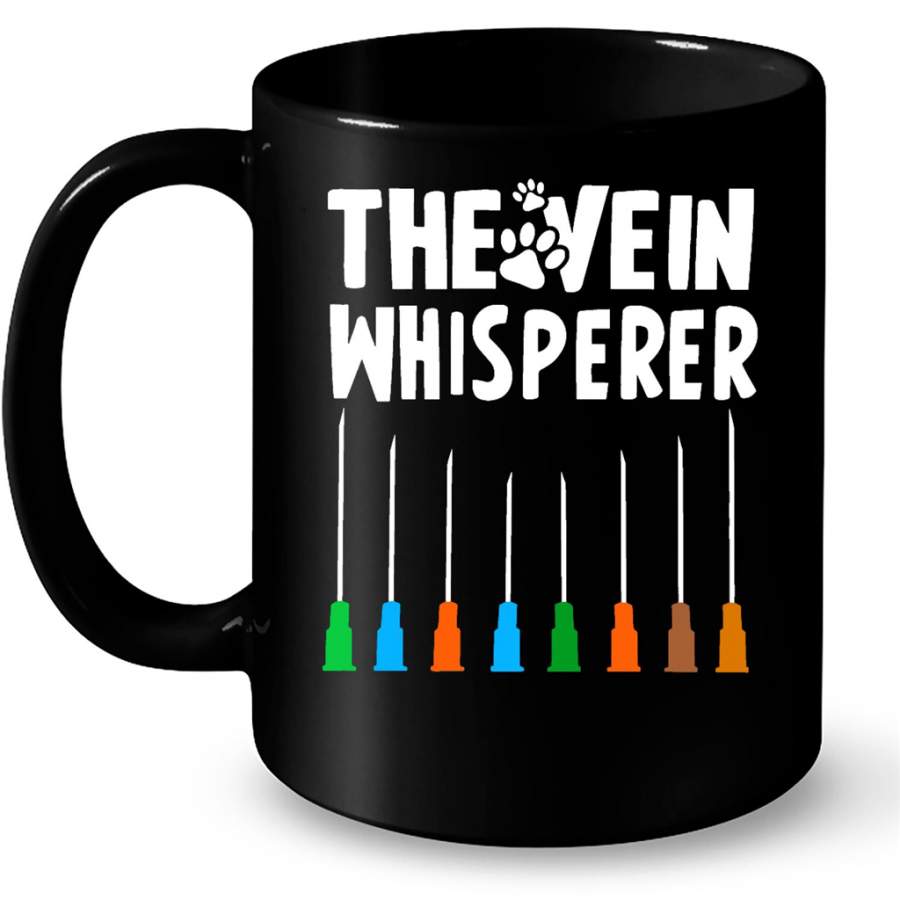 The Vein Whisperer Dog Lover Animal B – Full-Wrap Coffee Black Mug