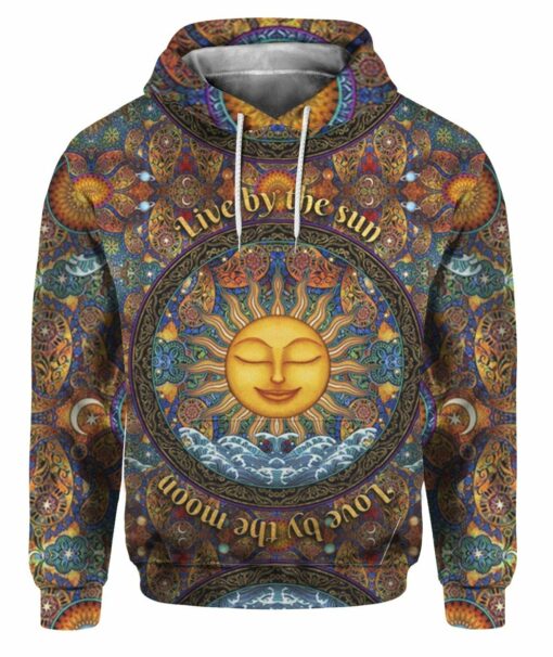 Sun Hippie Live By The Sun Love By The Moon 3D All Over Print Shirts For Men & Women, Gift For Hippie Soul, Hippie Lover