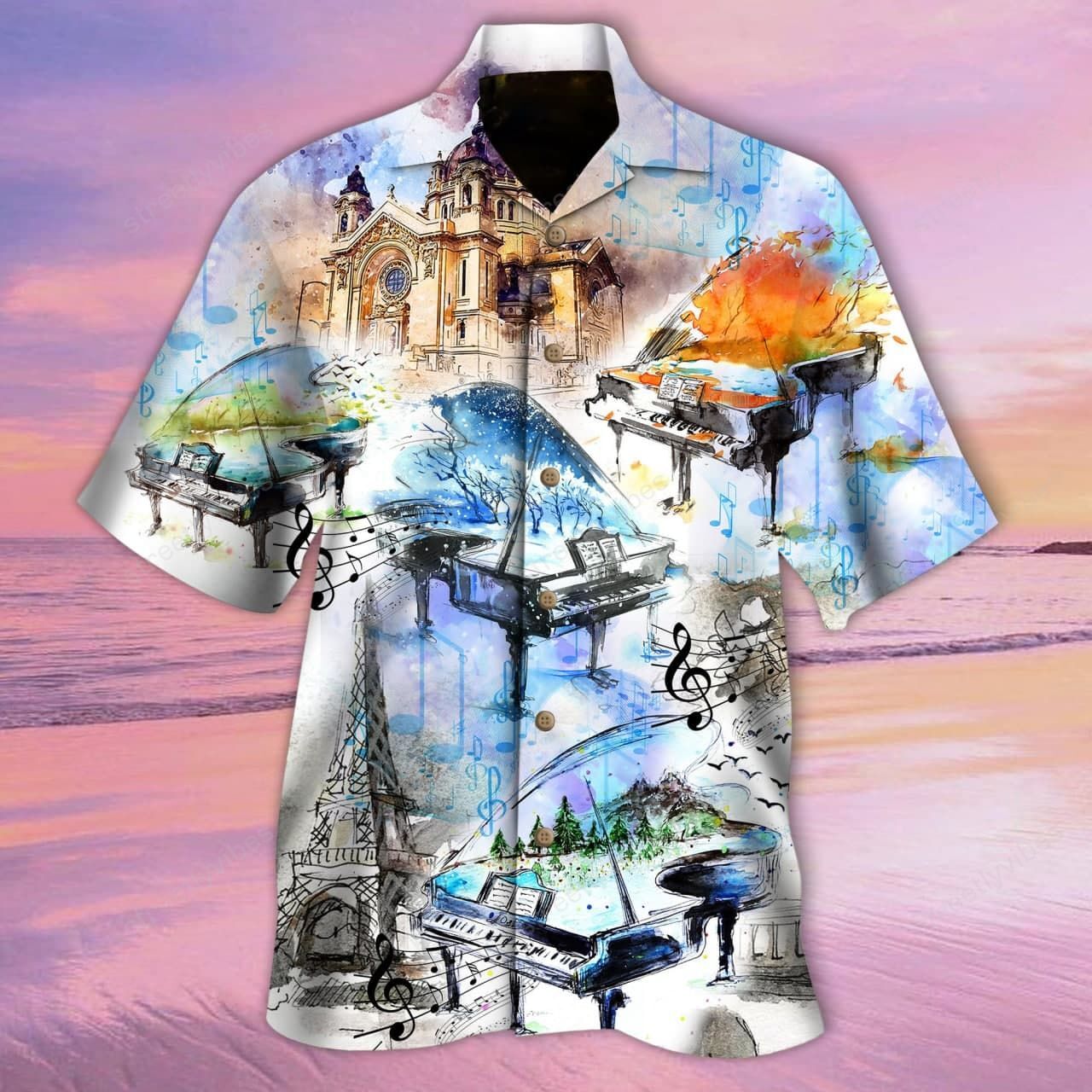 Four Seasons Melodies Piano Hawaii Shirt Re Ha72416