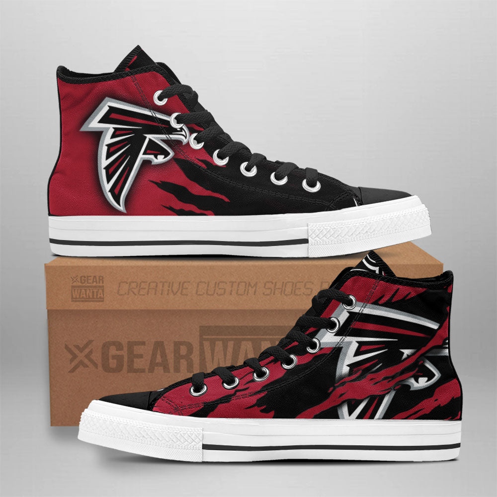 Atlanta Falcons Shoes Custom High Top Sneakers For Fans - TopTrendingUS