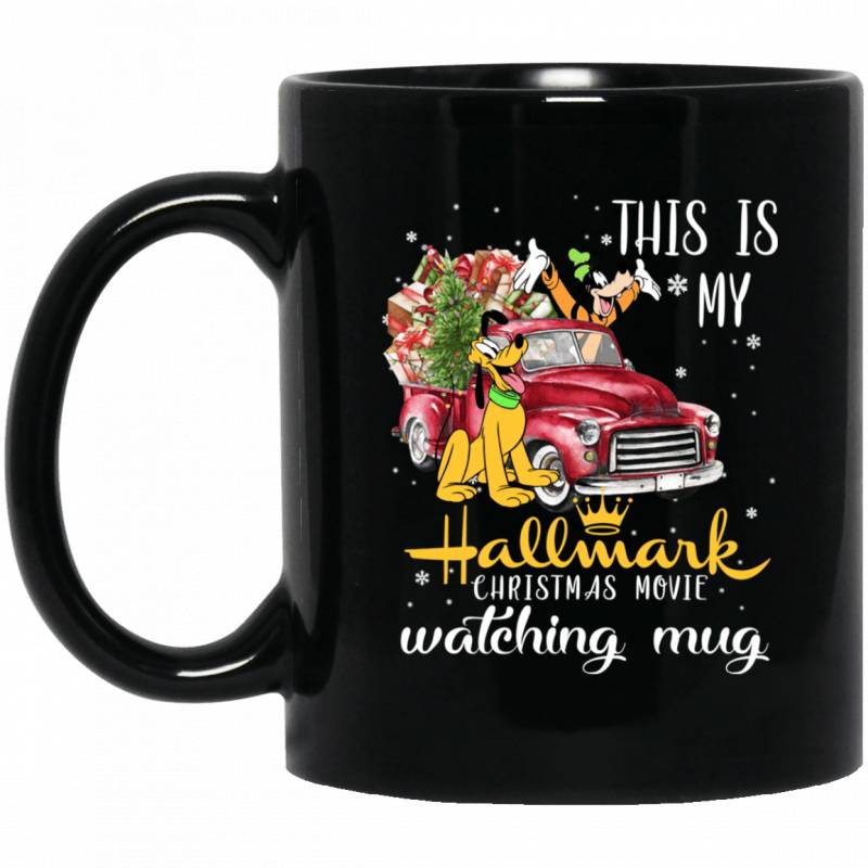 This is my Hallmark Christmas Movie Watching Goofy And Pluto Mug Lovely Gift VA10