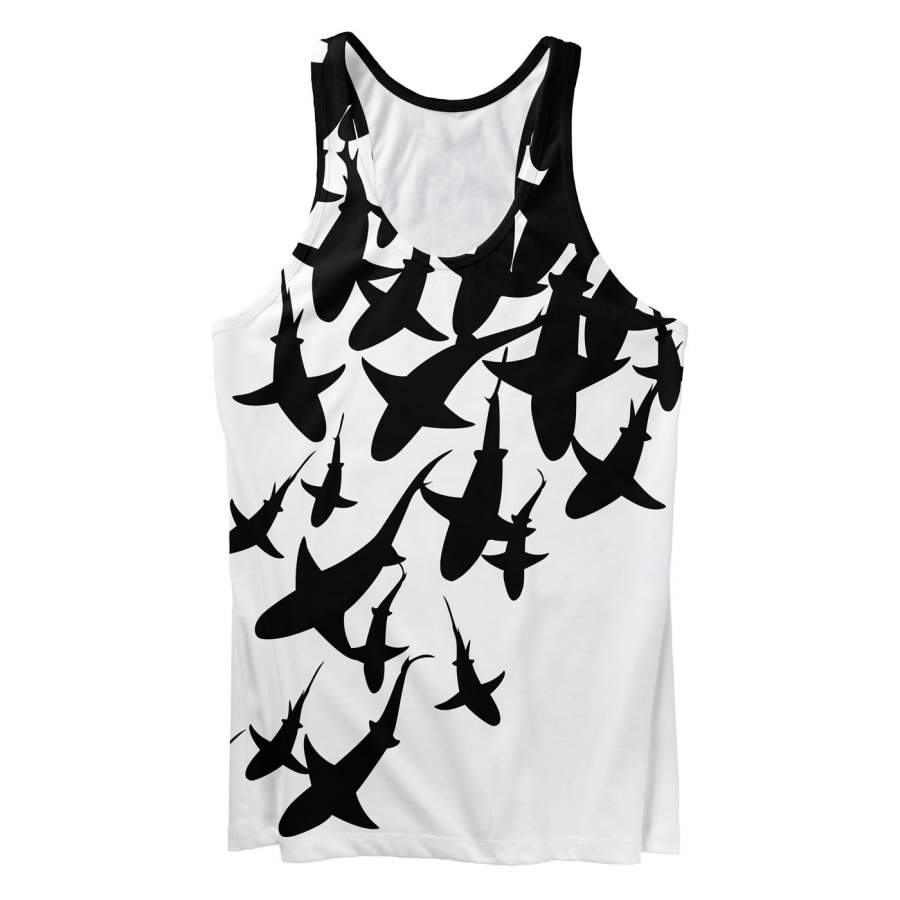 Swarm Of Sharks Tank Top