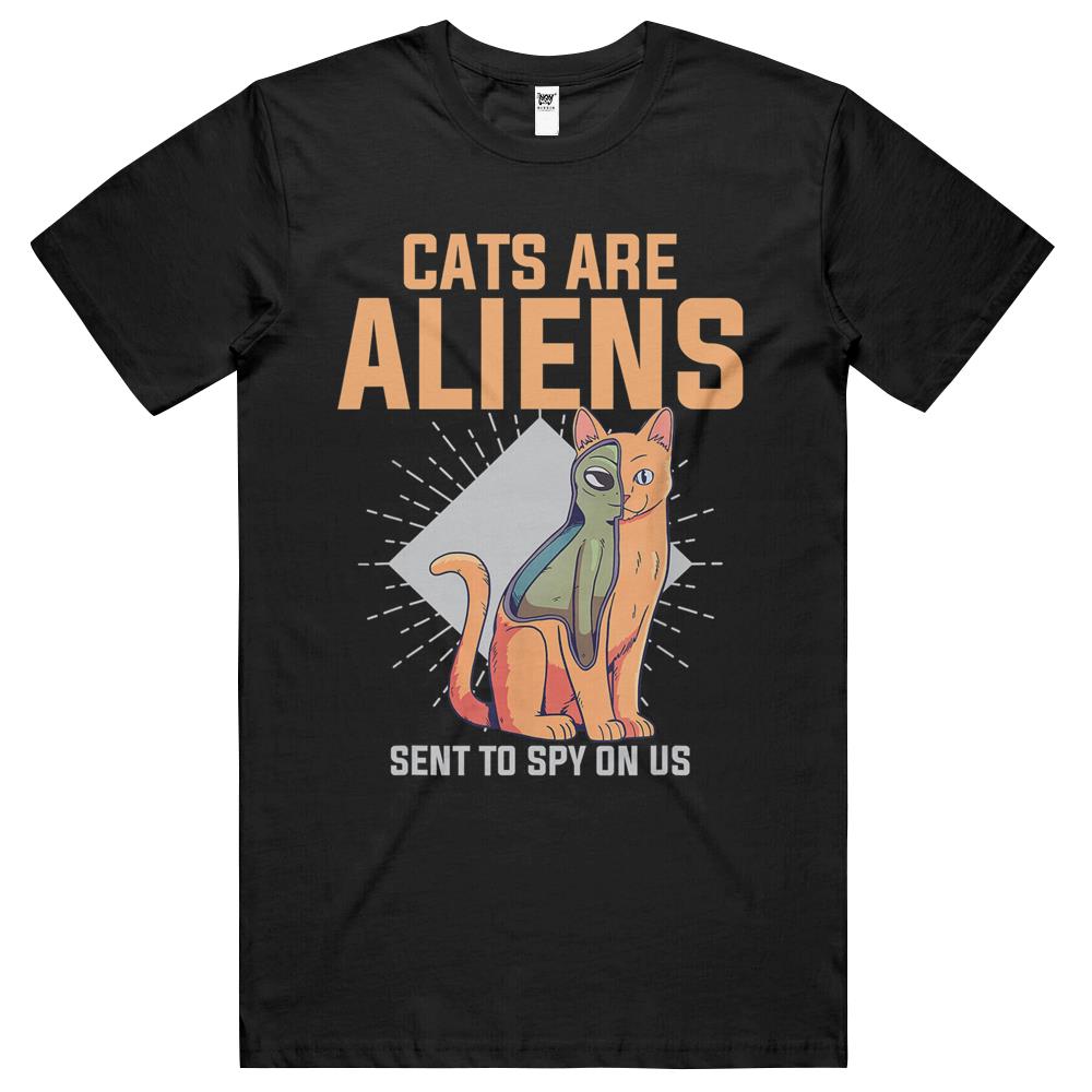 Ailen Shirt, Ufo Shirt, Ufo T Shirt, Ufo Tee Shirt, T Shirt Ufo, Cats Are Alien Funny Pet Animal Lover Ufo Believer Tee T Shirts